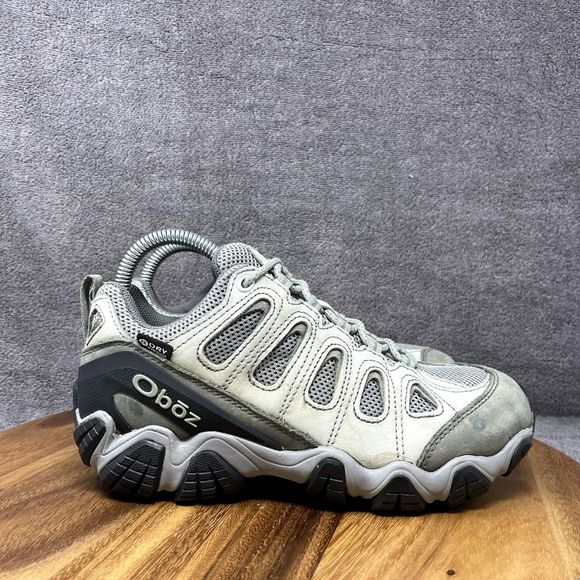 Oboz Sawtooth II Low B-Dry Waterproof Gray Hiking Shoes Sneaker Women's Size 7.5 - Picture 1 of 10